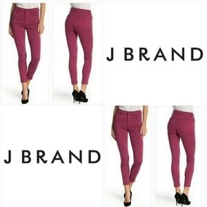 J Brand Alana High-Rise Crop Skinny Jean in Luxe Sateen Size 27